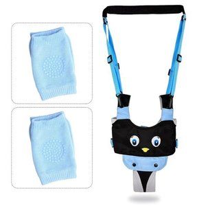 Baby Walker Toddler Walking Harness Helper & 2 Pair Knee Pads Adjustable Helper
